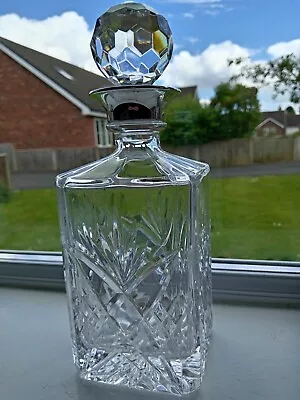 Buy Perfect Cut Glass Decanter With Silver Plated Collar And Perfect Stopper. • 14£