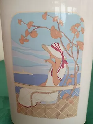 Buy Poole Art Deco Transfer Oval Vase Autumn 595 (B4) • 23.99£