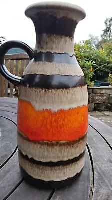 Buy Vintage Mid Century Modern Scheurich West German Fat Lava Vase  37cm Hight • 64.98£