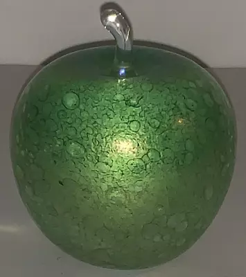 Buy Glasform Ditchfield Studio Collection Green Apple Glass Paperweight • 30£