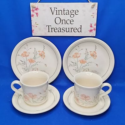Buy Vintage Biltons Colonial Poppy * 2 X Trios * Cups, Saucers, Plates * 1980s VGC • 10£