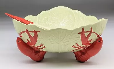 Buy Carlton Ware Lobster  Crayfish Cabbage Leaf Salad Bowl +Spoons Rorstrand Copy? • 74.55£