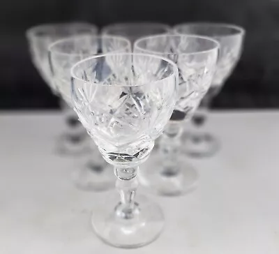 Buy ROYAL BRIERLEY CRYSTAL ' ELIZABETH' 6 X LIQUEUR GLASSES • 25£