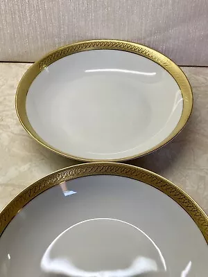 Buy 2 X Boots IMPERIAL GOLD 18.5cm Cereal/Dessert Bowls - Beautiful Gold Rim • 14£