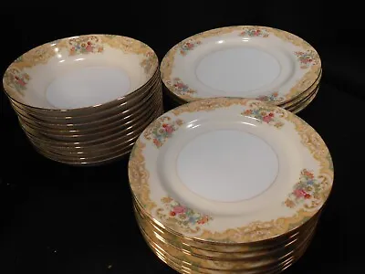 Buy Noritake  M  Dinnerware, Dinner Luncheon/Salad, Dessert Plates - Pink Rose • 9.31£