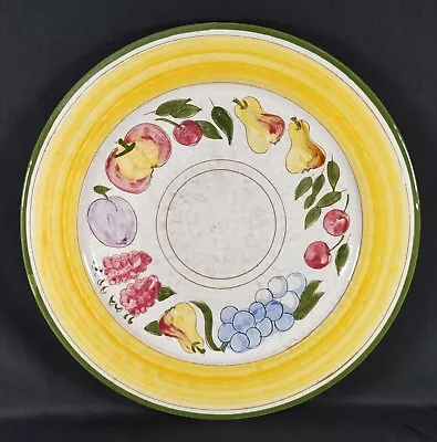 Buy Chop Plate By Stangl Pottery From The Della-Ware Line In The Festival Pattern • 42.01£