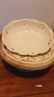 Buy Florentine Serving Bowl St Michael 2233 Cream Ivory Ceramic Scalopped Edge • 15£