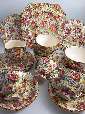 Buy Royal Winton Chintz Part Tea Set - Summertime Pattern - Perfect Condition • 180£