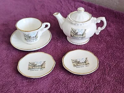 Buy North Lodge Fine Bone China Roman Baths, Bath Miniature Tea Set • 5.99£