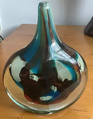 Buy Heavy Mdina Vintage Signed Glass Vase • 45£