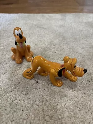 Buy Pair Of Vintage Walt Disney Ceramic Pluto Figurine From Disney Made In China • 6£