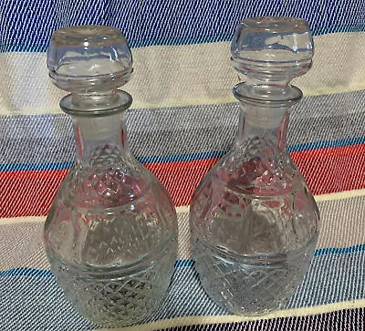 Buy Princess House Crystal Cut Liquor Decanter With Tops - Set Of 2  • 13.98£