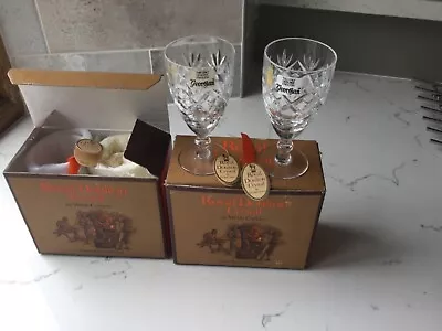 Buy Four Royal Doulton Georgian Cut  Glass Sherry Glass, New In Box, Vintage • 30£