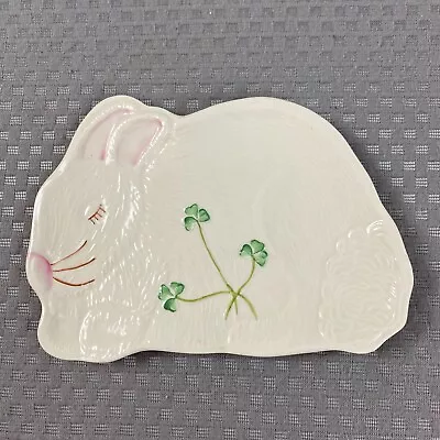 Buy Belleek Antique White Rabbit Candy Trinket Irish China Hand Painted Serve Plate • 23.27£