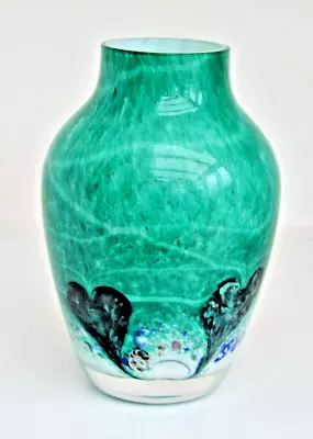 Buy Beautiful Caithness Cadenza Heart Vase In Green • 18£