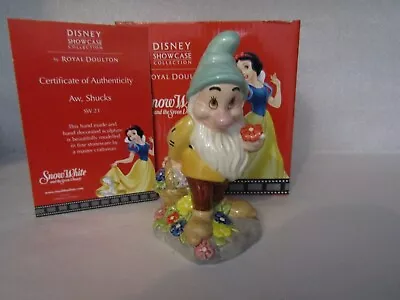 Buy Aw, Shucks BASHFUL SW 23 ROYAL DOULTON FROM SNOW WHITE  DWARF DISNEY • 19.95£