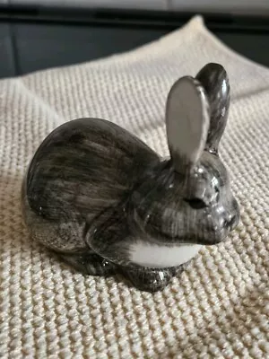 Buy Quail Pottery Rabbit Figure Grey White • 9.50£