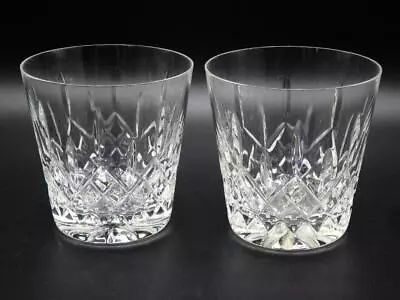 Buy SUPERB PAIR Of GALWAY Crystal Longford 3.5  Old Fashioned WHISKY GLASSES Ireland • 20£