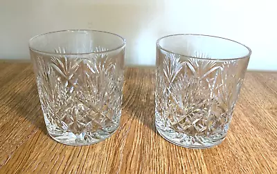 Buy 2 X Edinburgh Crystal Whisky Tumbler Glasses 3” Tall • 10£