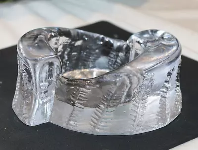 Buy Vintage Mid Century Chunky Heavy Art Glass Ice Dish Ashtray Swedish Scandinavian • 19.99£