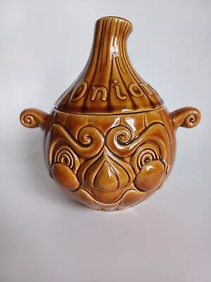 Buy Vintage Sadler Lidded Ceramic Onion Face Pot Sadler Pottery 18cm Height • 12.80£