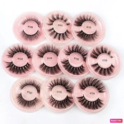 Buy 3D False Eyelashes Individual Wispy MINK Cross Long Thick Soft Fake Eyelashes • 1.79£