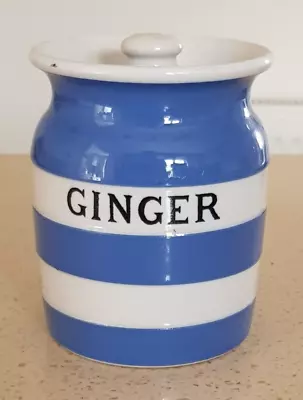 Buy Cornishware T G Green Pottery Ginger Spice Jar And Lid. • 42.50£