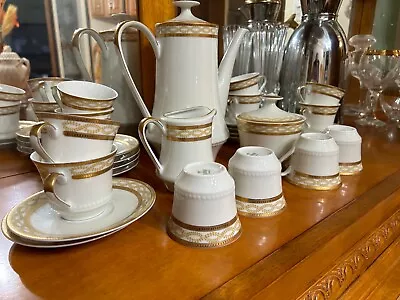 Buy Demitasse Set Of Mitterteich Bavarian For 12 In Mint Condition  • 93.19£