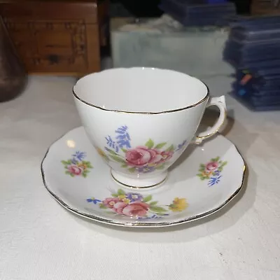 Buy Royal Vale Tea Cup And Saucer England Fine Bone China Dainty Cabbage Rose • 12.11£