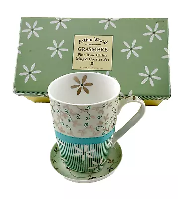 Buy Arthur Wood Fine Bone China Mug & Coaster  Grasmere  Design Beautiful New In Box • 9.95£