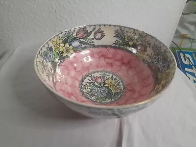 Buy Maling Pottery Newcastle  Est 1752. Antique Glazed Floral Decorative Bowl 6525. • 18£
