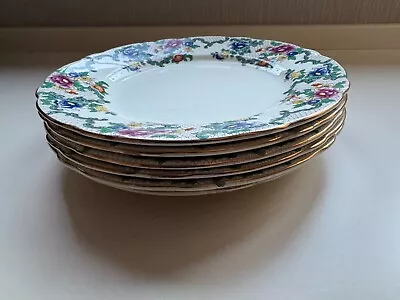 Buy Royal Cauldon Victoria Pattern Tea Plates X 6 • 35£