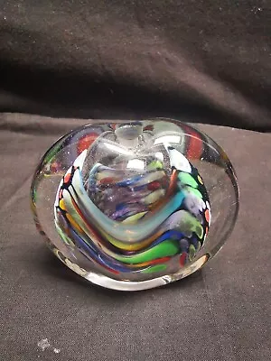 Buy Vintage Art Glass Small Mouth Blown Pebble Shaped Vase, Paperweight  • 9.99£
