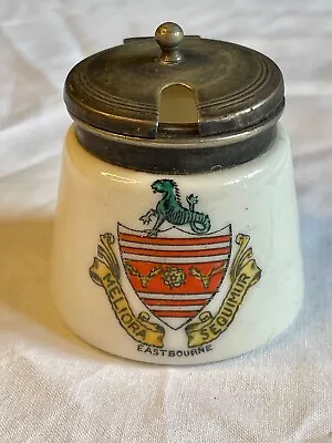 Buy Vintage Bell China Crested Ware. Mustard Pot. Eastbourne. Collectable Ceramics. • 15£
