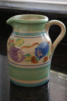 Buy Grays Pottery -Hand Painted Floral & Bands Large Stoneware Jug - A418 C.1932 • 34.95£