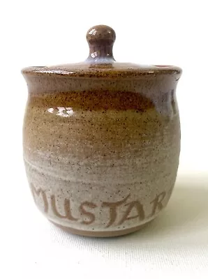 Buy Canterbury Studio Pottery Mustard Condiment Pot In Excellent Condition • 9.95£