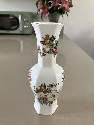 Buy Crown Staffordshire Fine Bone China Vase Pagoda Pattern 21.5 Cms High • 10£