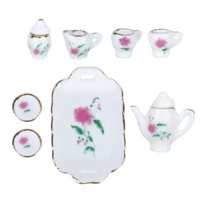 Buy  8 PCS/Set Mini Teapot Miniature Scene Model Cups Doll House • 9.59£