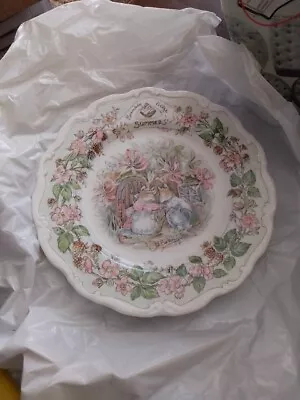 Buy Royal Doulton 8  Brambly Hedge Summer Plate - Four Seasons Collection . 1982 • 3£