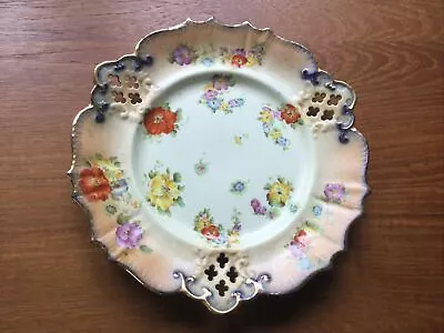 Buy Antique W & R Wiltshaw And Robinson Carlton Ware Blush Pierced  Plate. • 23£