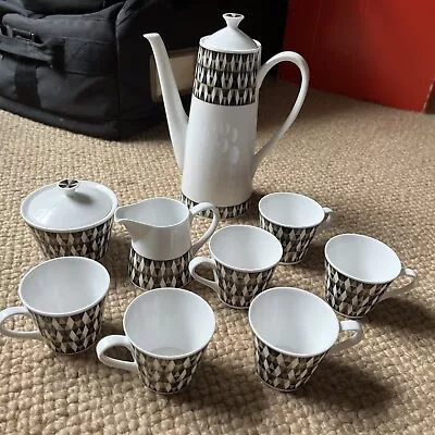 Buy Vintage  Royal Tuscan Geometric  Concerto  Fine Bone China Coffee Set • 2.20£