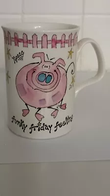 Buy Roy Kirkham  Funky Friday Feelings  Pig- Fine Bone China Mug - 2000 • 7.99£