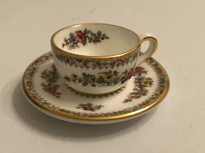 Buy Coalport Miniature Cup & Saucer, Ming Rose Pattern, Porcelain China • 4.50£