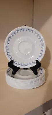 Buy Corelle By Corning Ware Blue Snowflake Garland Saucer VGUC  • 3.26£