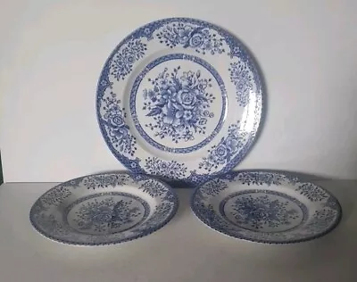 Buy 3 Vintage Kew Gardens English Ironstone Tableware Floral Replacement Plates  • 10£