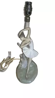 Buy Rare Lladro Columbine Ballerina Porcelaine Lamp Figurine • 149.99£