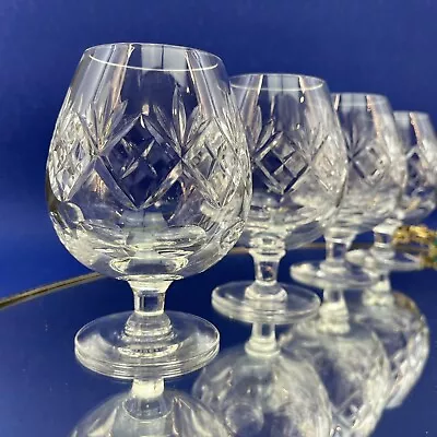 Buy Royal Doulton Set/4 Georgian 4.5” Cut Crystal Brandy Snifters Glasses UK Mint • 46.60£
