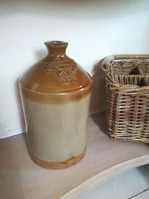 Buy Antique Stoneware Flagon Stone Bottle J Deighton Otley 1258 • 48£