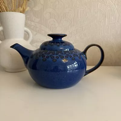 Buy Denby Fine Stoneware Blue Midnight Pattern Teapot • 29.99£