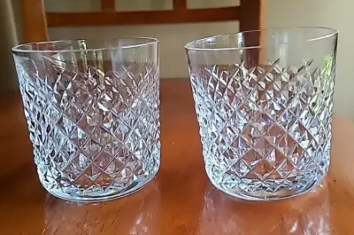 Buy Two Waterford  Alana  Pattern Old Fashioned Glasses 3 3/8     Replacement • 74.51£